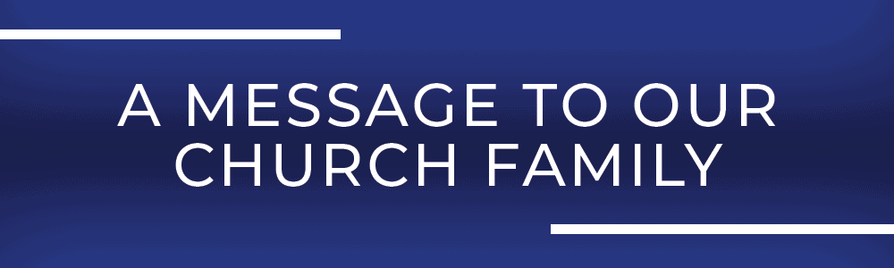 A Message to Our Church Family image picture