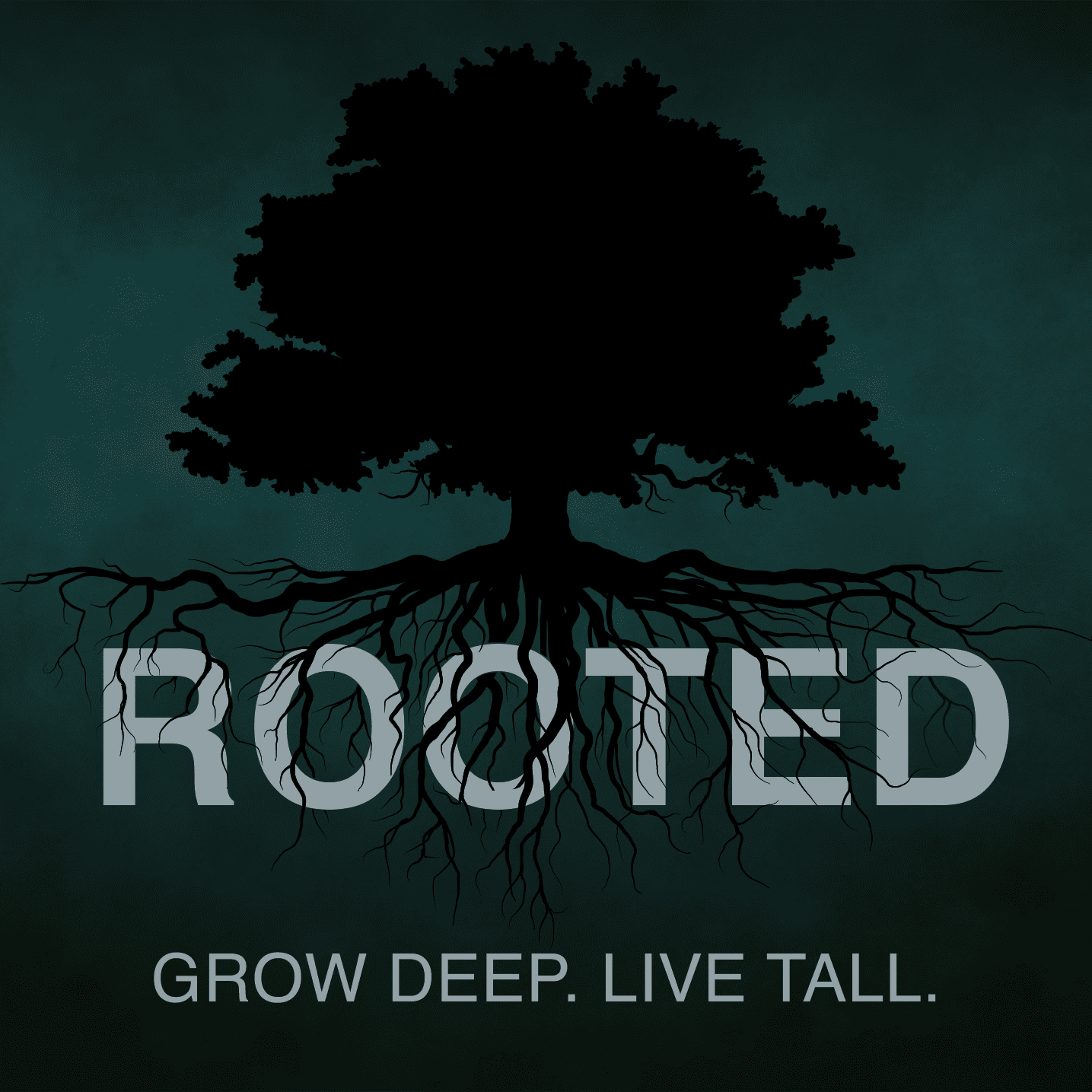 rooted postcard front